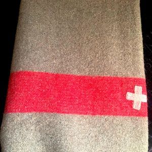 Beautiful vintage brown wool blanket